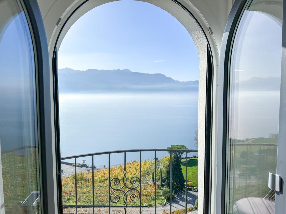 Room With 360° View Overlooking Lake Geneva And Alps Puidoux Esterno foto