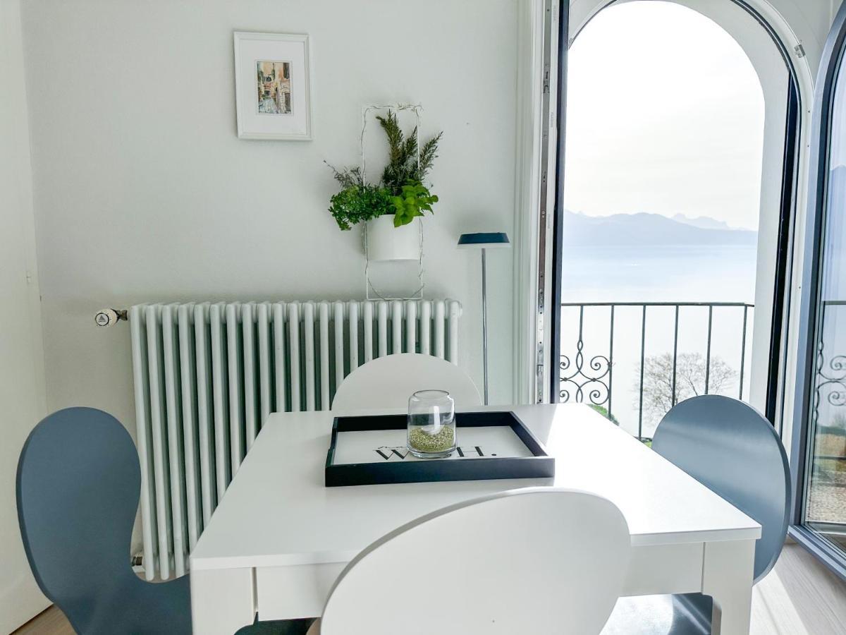 Room With 360° View Overlooking Lake Geneva And Alps Puidoux Esterno foto
