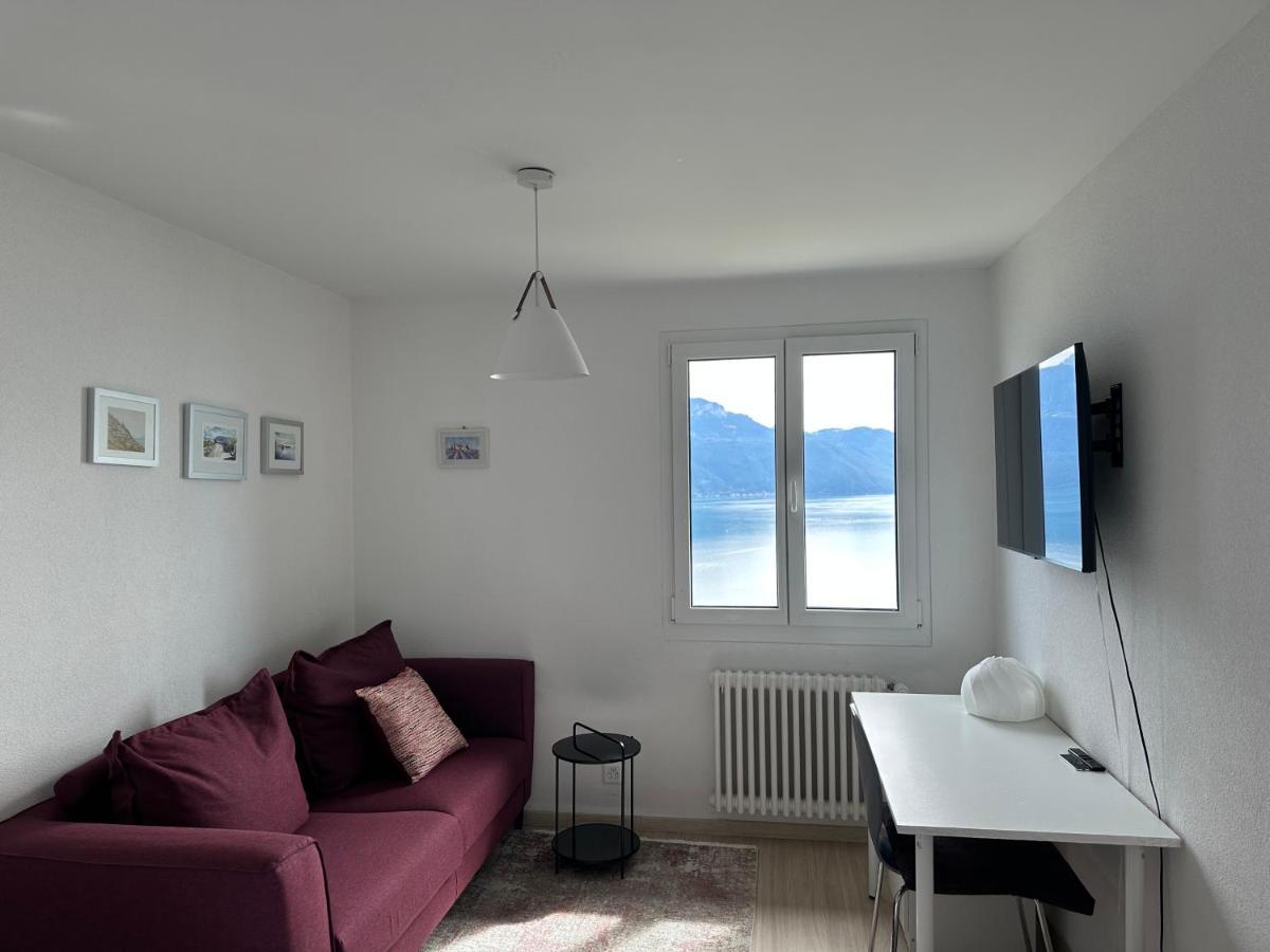 Room With 360° View Overlooking Lake Geneva And Alps Puidoux Esterno foto