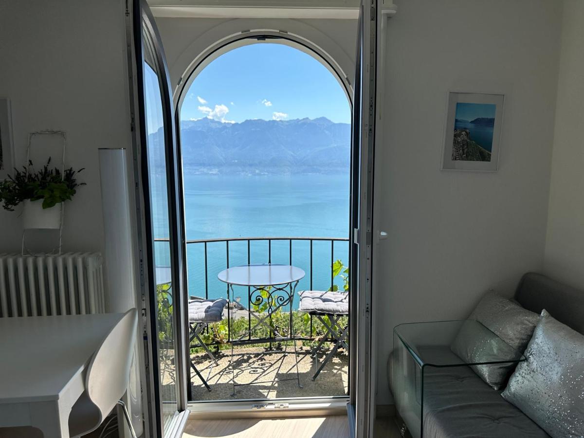 Room With 360° View Overlooking Lake Geneva And Alps Puidoux Esterno foto